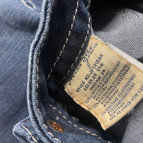 MISS ME SIGNATURE ANKLE SKINNY JEANS SZ 34 DESIGNED IN USA CRYSTALS AND SILVER - Picture 6 of 6